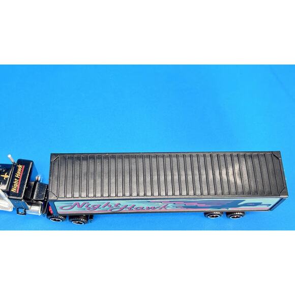 Majorette France Kenworth 604 NIGHT HAWK Semi Truck Trailer Vintage HO Scale - Picture 9 of 16